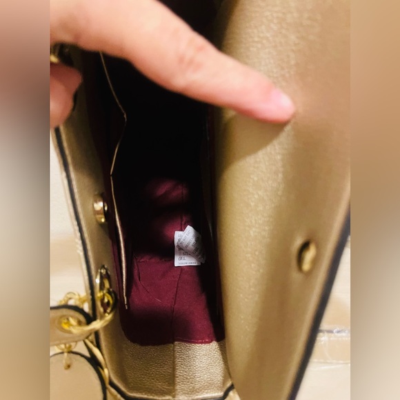 Gold purse stunning gift VEGAN LEATHER New holiday gifts birthday gift - Picture 3 of 11